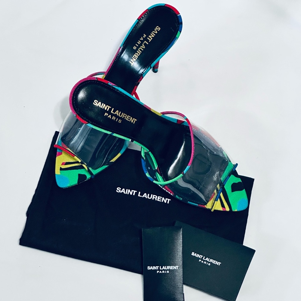 Saint Laurent Women's Lolita Mules - Picture 5 of 15